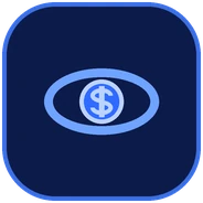 Save Money Vision by East Bay Services Group mark: eye with a dollar-sign pupil